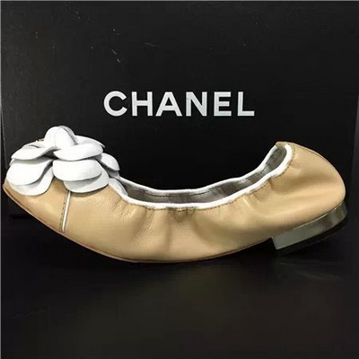 CHANEL Shallow mouth flat shoes Women--143